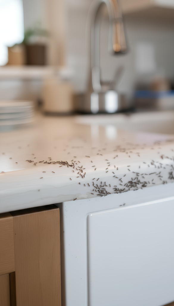 Ant Exterminators in Covington GA needed for kitchen counter ant infestation near sink
